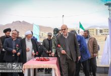 مراسم تجدید میثاق ، گلباران و عطر افشانی در مزار شهدای گمنام دانشگاه های شاهرود 